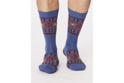 Vlnené ponožky Sven modré