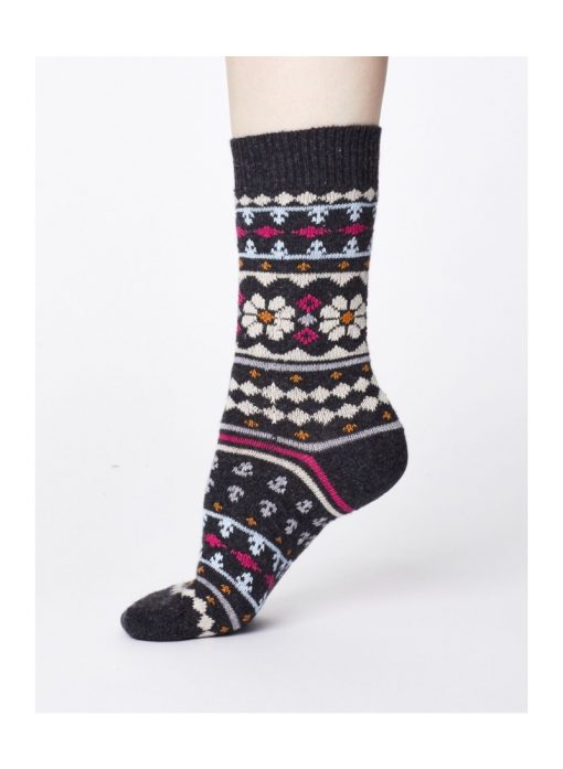 Vlnené ponožky Viktoir šedé