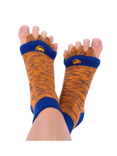 Adjustačné ponožky oranžovo-modré