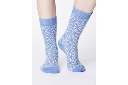 Vlnené ponožky Viridian modré