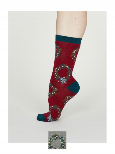 Ponožky Vianočný veniec