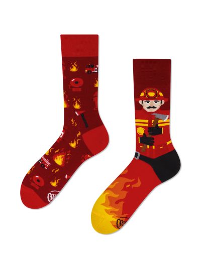 Veselé ponožky Požiarnik