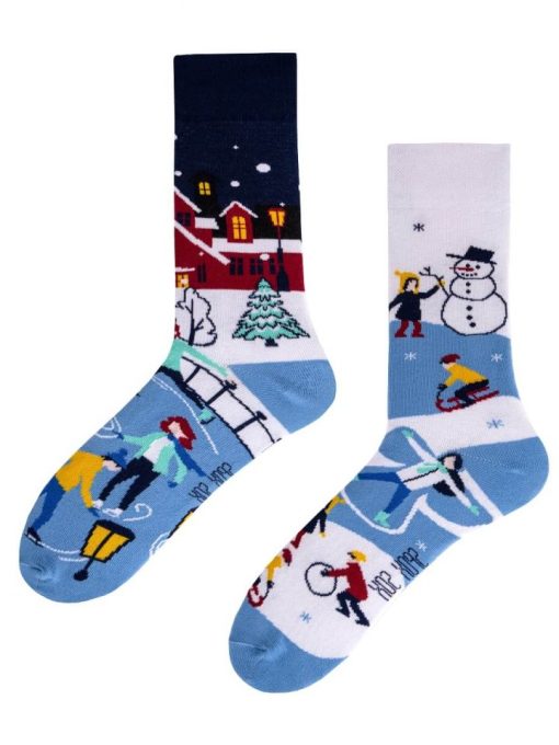 Veselé ponožky Zimné radosti - Spox Sox