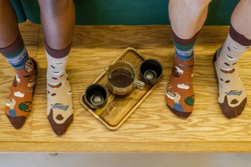 Veselé ponožky Káva